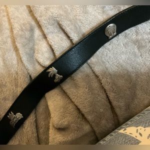 Warner Brothers Looney Tunes characters genuine leather size 36 black belt.